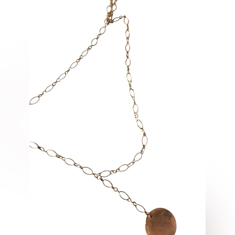 Rose Gold Coin Pendant Necklace